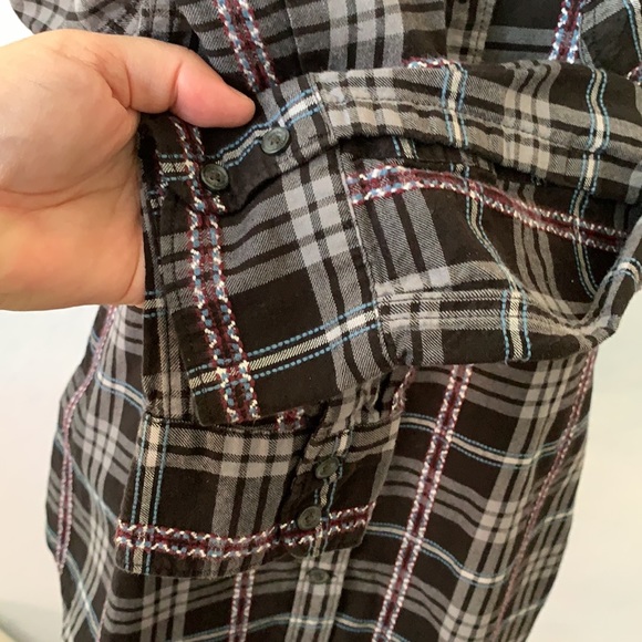 Eddie Bauer Plaid Button Down Long Sleeve Shirt - Picture 9 of 12